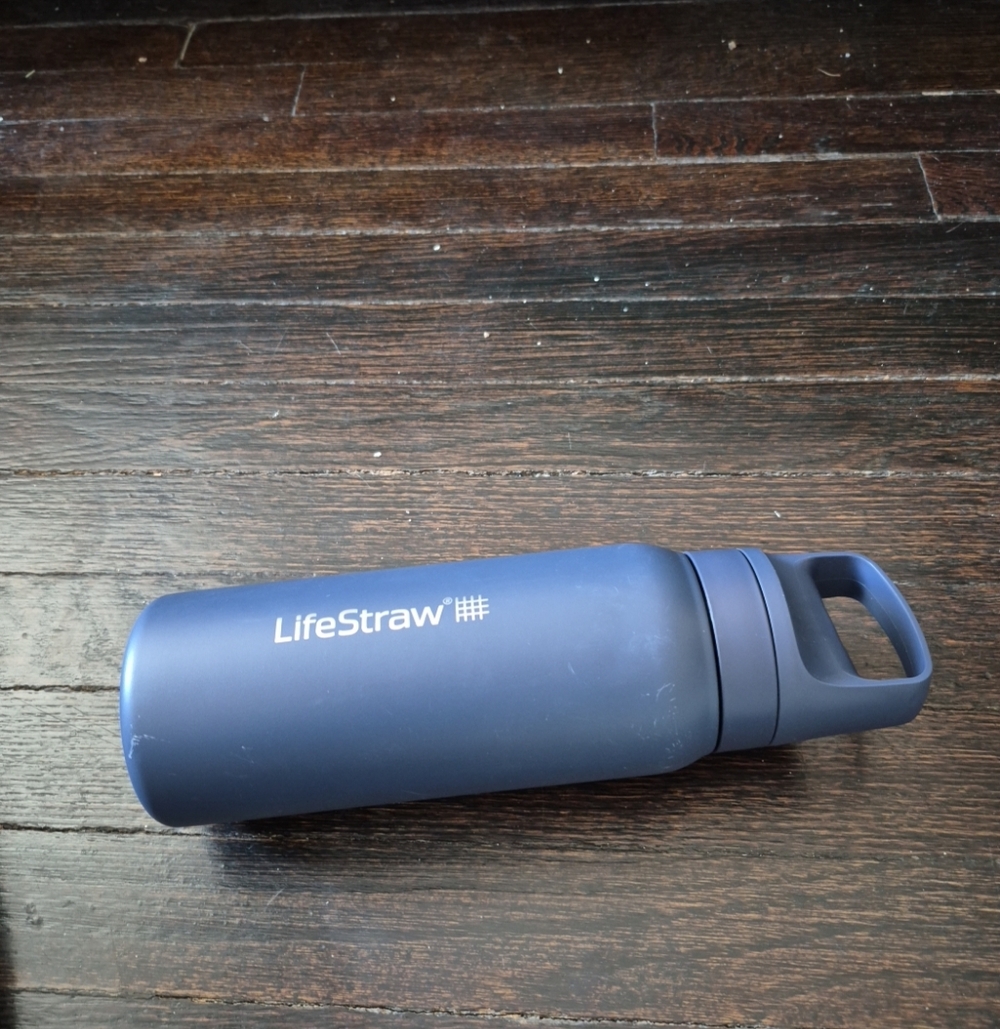LifeStraw Go Series 24 oz Insulated Steel Water Filter Bottle – Aegean Sea